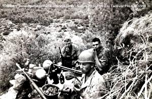 TENIRA - ZONE OPERATIONNELLE - 9E HUSSARDS - SUR UN PITON - M.D.L. PALICA - 1958